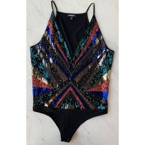 Express Sequin Bodysuit